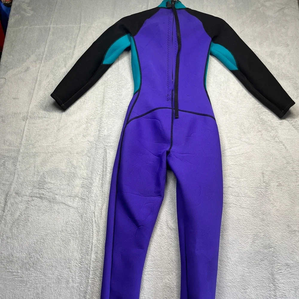 Eagle Wetsuit Women Purple Teal Black Colorblock Force Full Body Size 8